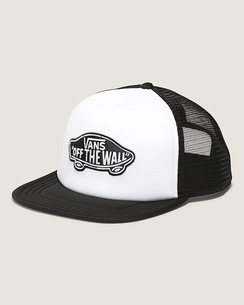 Load image into Gallery viewer, Vans Unisex Classic Patch Trucker Hat Black/White VN00066XY28
