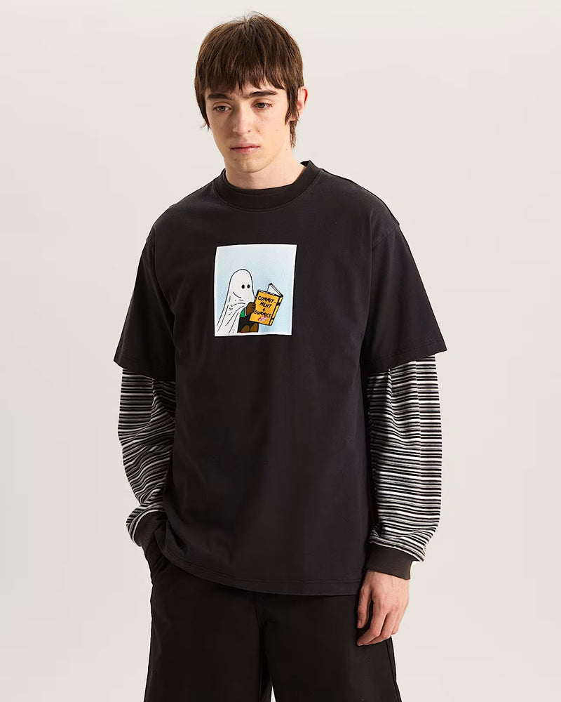 Load image into Gallery viewer, Vans Men's Commitment 4 Dummies Loose T-Shirt Black VN000VY5BLK
