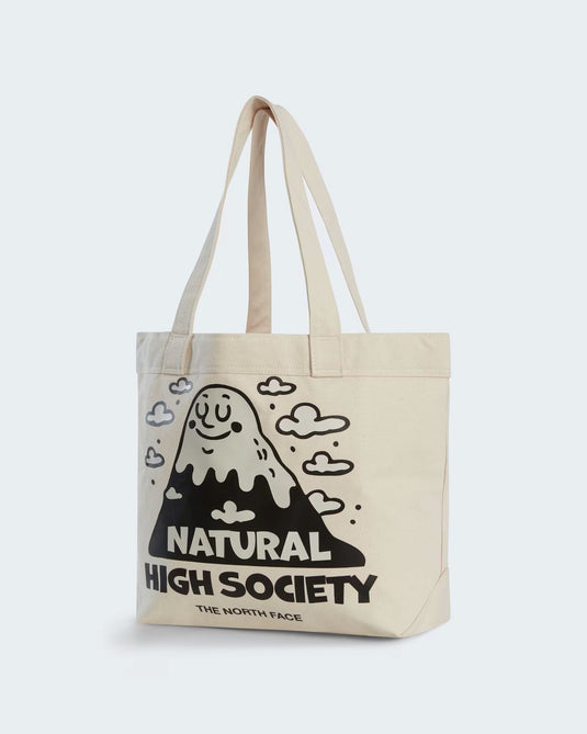 The North Face Unisex Cotton Tote 17L Bag Natural High Society Graphic NF0A3VWQ12P