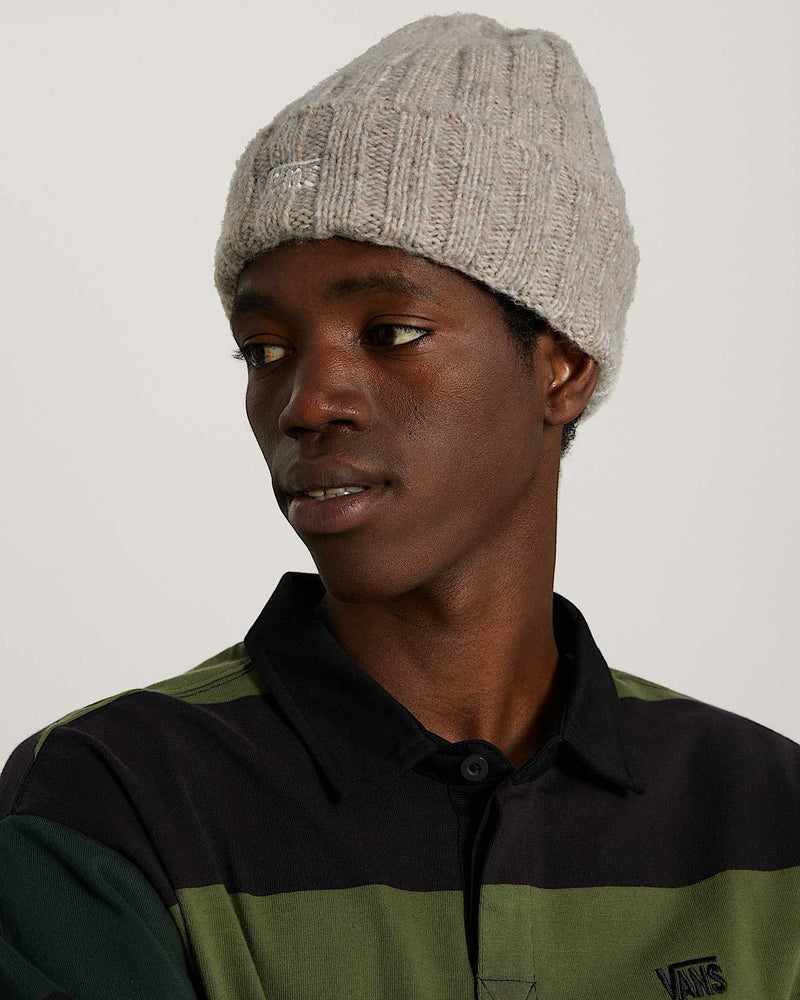 Load image into Gallery viewer, Vans Unisex Covey Tall Cuff Beanie Beige VN000X66GRZ
