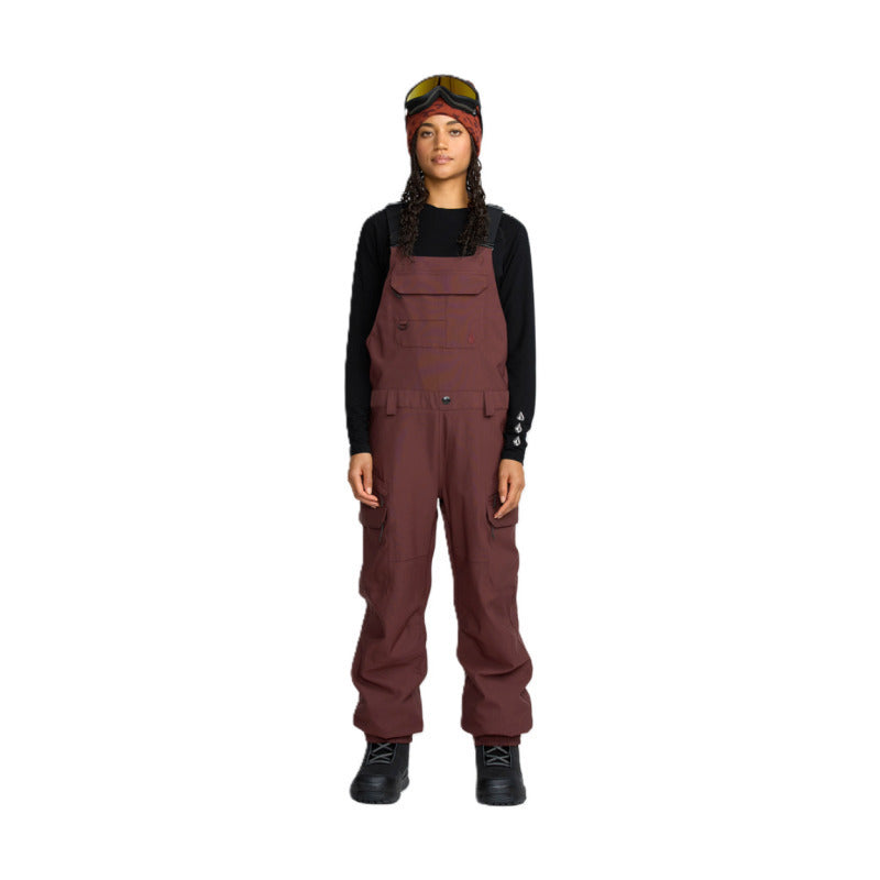 Load image into Gallery viewer, Volcom Women's Creston 3D Stretch Bib Overall Snow Pants OXB H1252601-OXB
