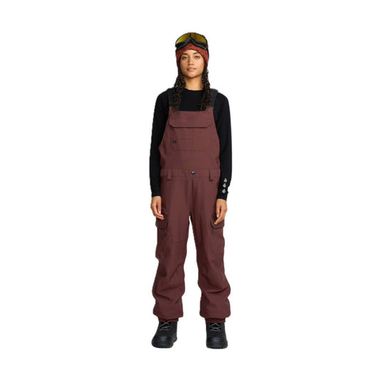 Volcom Women's Creston 3D Stretch Bib Overall Snow Pants OXB H1252601-OXB