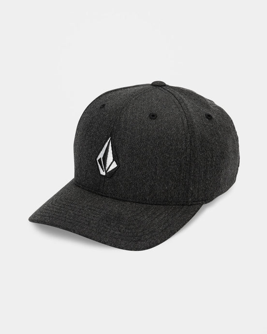Volcom Mens' Full Stone Hthr Flexfit Cap Charcoal Heather D5532410_CHH