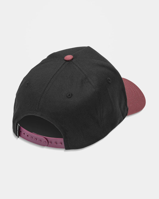 Volcom Men's Embossed Stone Adj Cap Merlot D5532412_MER
