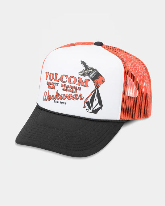 Volcom Men's Even Lay Workwear Cap Orange D5532507_ORG