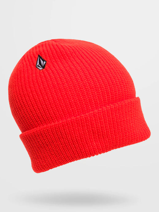 Volcom Unisex Full Stone Beanie Bright Red D5832202_BRE