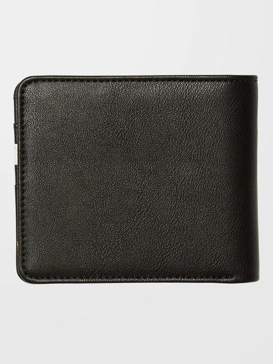 Volcom Men's Slim Stone Large Wallet Black D6032055_BLK