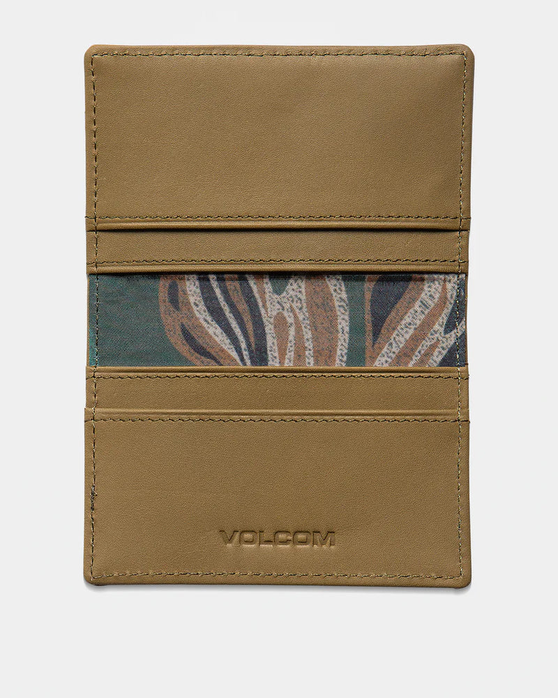 Load image into Gallery viewer, Volcom Men&#39;s Straight Up Cardholder Ermine D6032503_ERM
