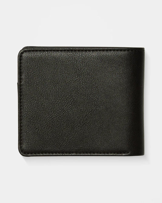 Volcom Men's Slim Stone Large Wallet Black D6042408_BLK