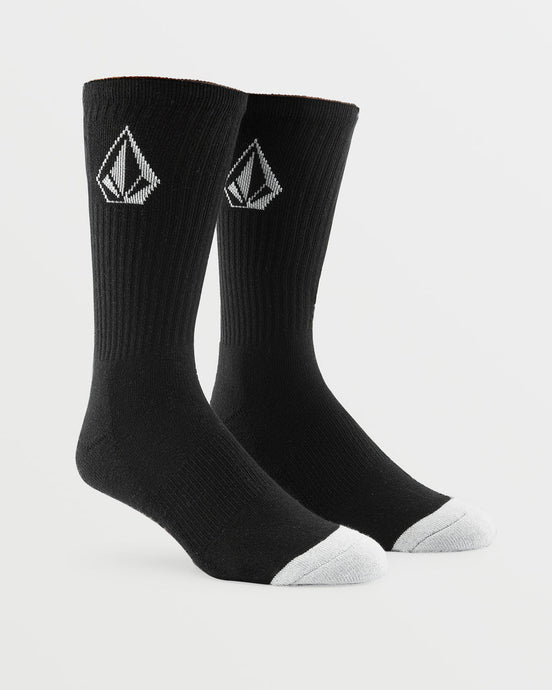 Volcom Men's Full Stone Socks (3 Pack) Black D6302004_BLK