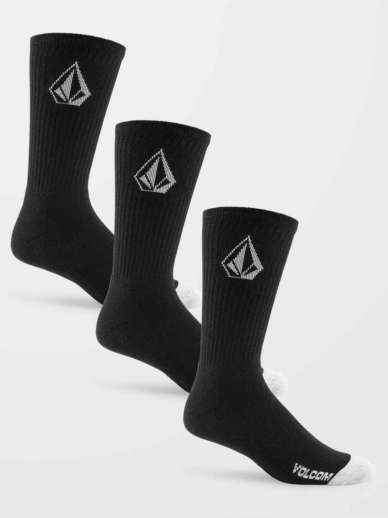 Load image into Gallery viewer, Volcom Full Stone Sock&#39;s (3 Pack) Black D6302004_BLK
