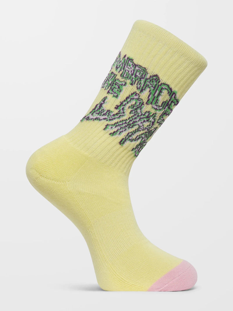 Load image into Gallery viewer, Volcom Men&#39;s Tetsunori Socks Aura Yellow D6312405_AUR
