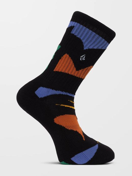 Volcom Men's Arthur Longo Socks Black D6312450_BLK