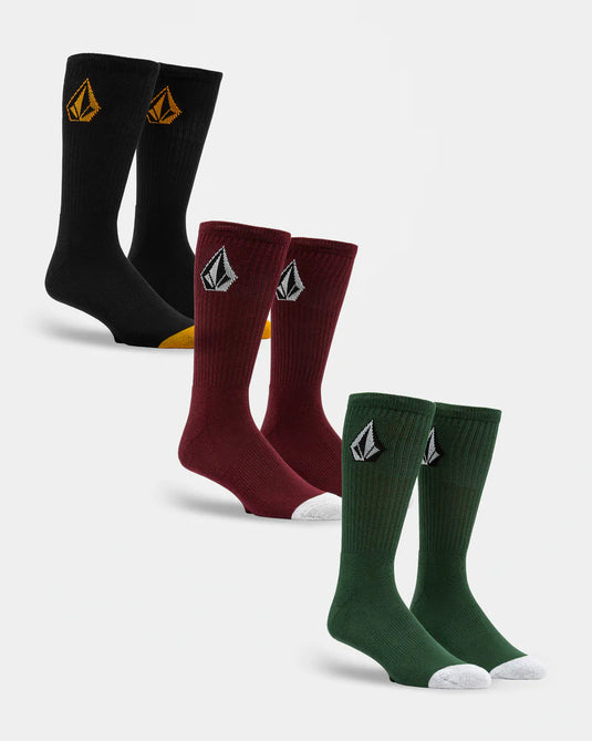 Volcom Full Stone 3 Pack Socks Mix D6312500-MIX