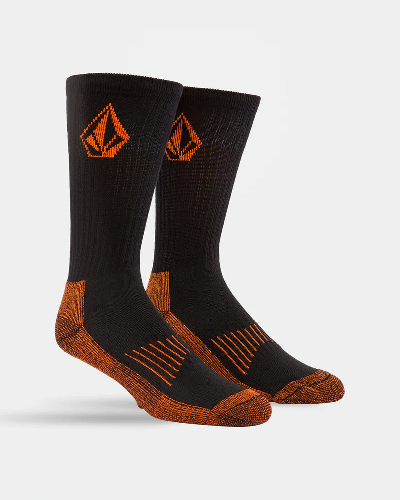 Load image into Gallery viewer, Volcom Workwear 3 Pack Socks Black D6312501_BLK

