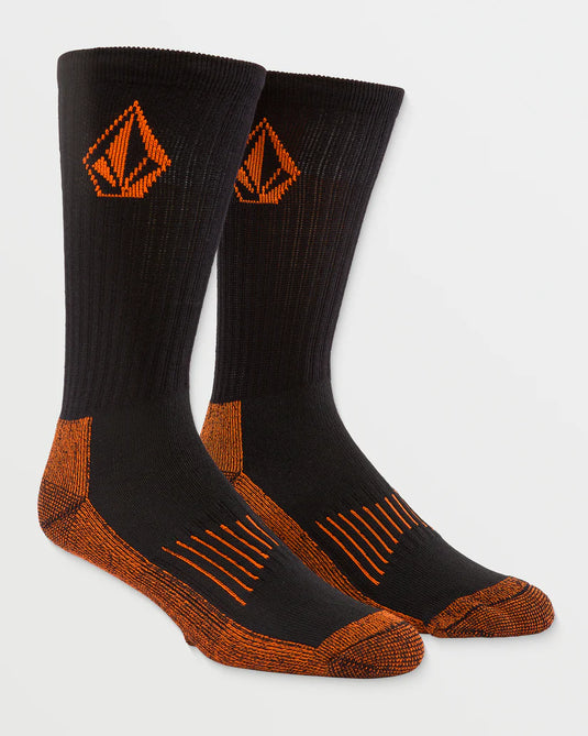Volcom Workwear Socks (3 Pack) Black D6312501_BLK