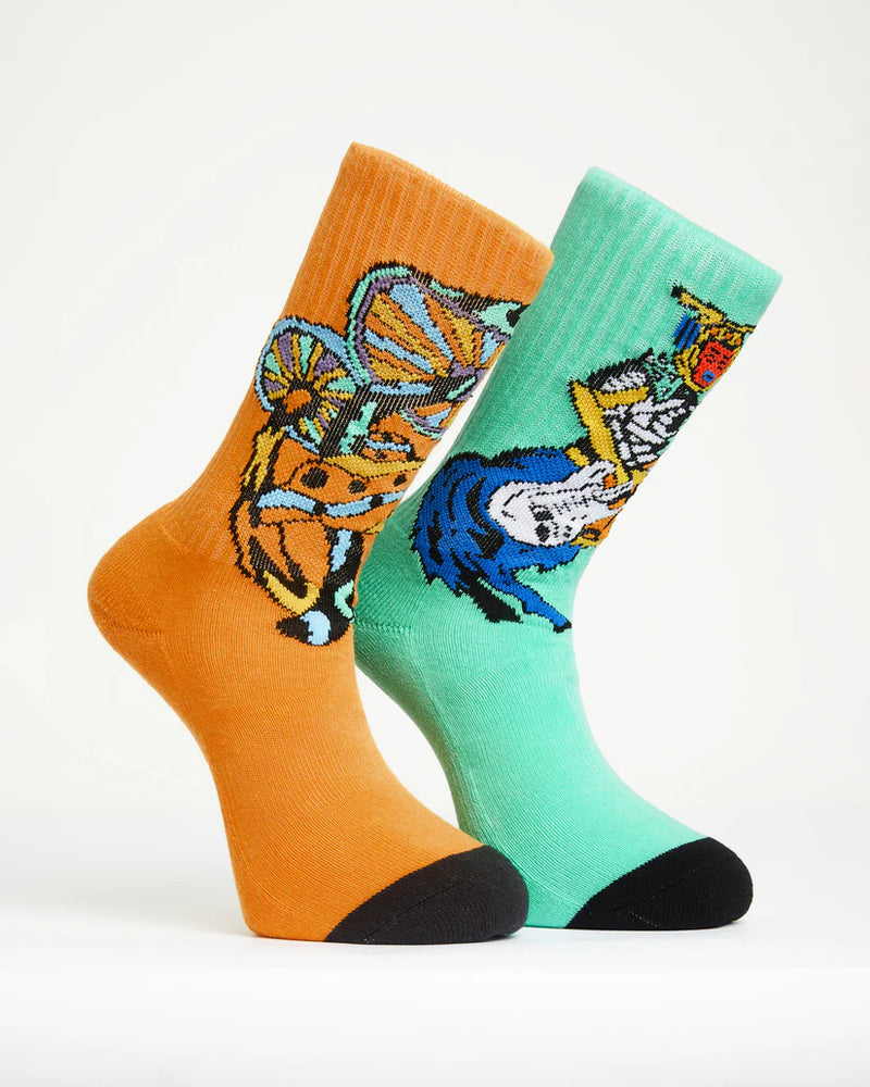 Load image into Gallery viewer, Volcom Men&#39;s Bob Mollema Socks (4 Pack) Mint D6312506_MNT
