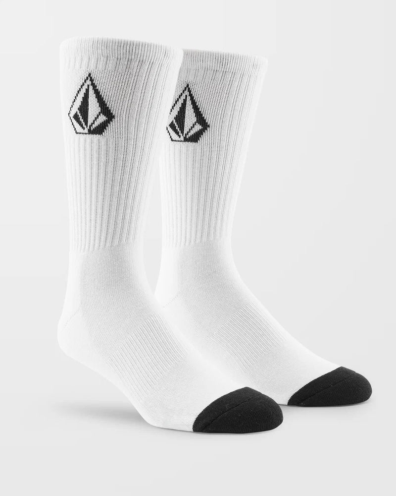 Load image into Gallery viewer, Volcom Men's Full Stone Socks White D6312610-WHT
