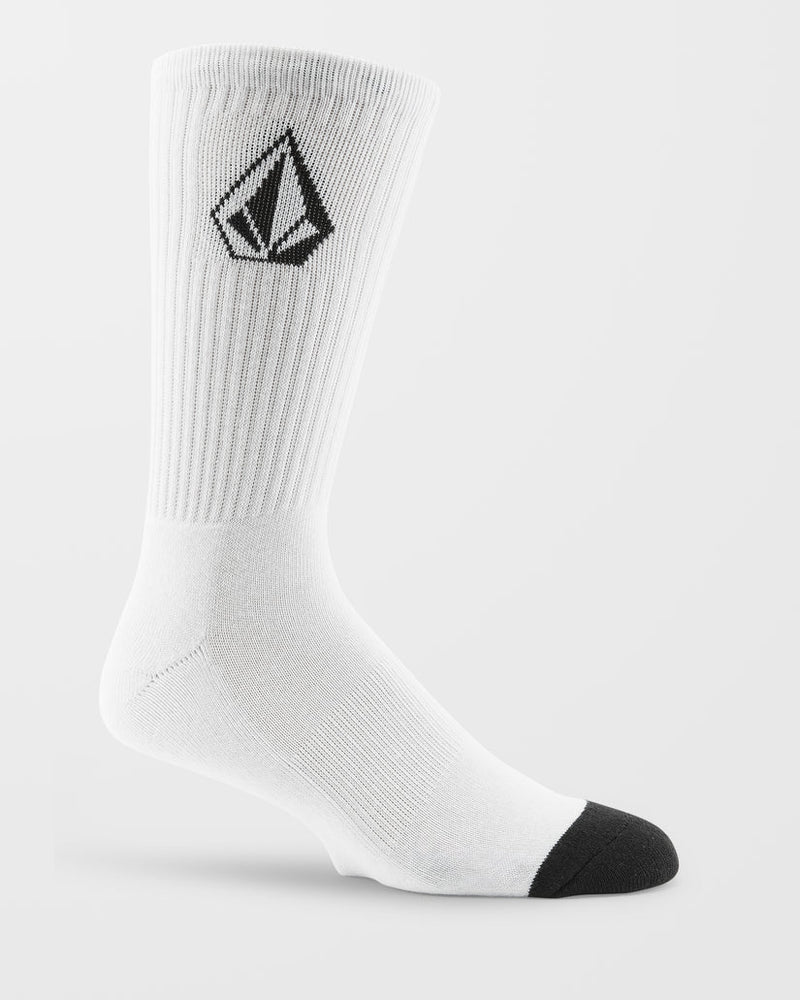 Load image into Gallery viewer, Volcom Men's Full Stone Socks White D6312610-WHT
