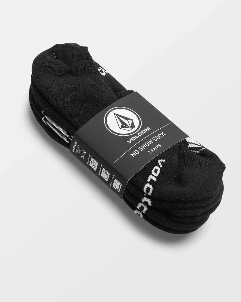 Load image into Gallery viewer, Volcom Men's Stones Nshw Socks (3 pack) Black D6312611_BLK
