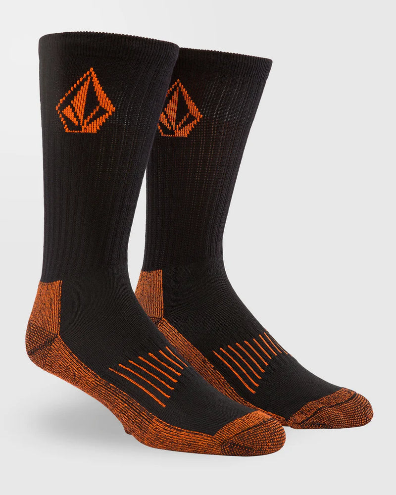 Load image into Gallery viewer, Volcom Men's Workwear Socks (3 pack) Black D6312612-BLK
