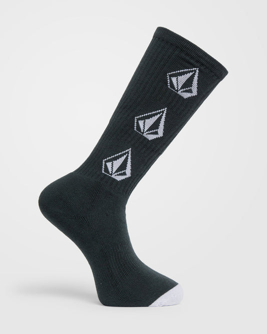 Volcom Men's Off The Krass SK8 Socks Castlerock D6312613-CSR