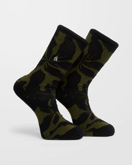 Volcom Men's Print Mixer Socks Multi D6312614_MLT