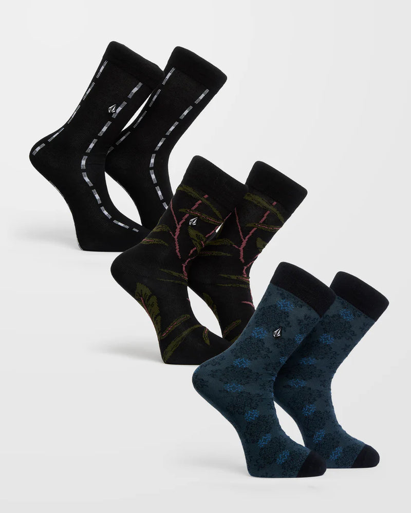Load image into Gallery viewer, Volcom Men's Mini Mark Dress Socks Multi D6312615_MLT
