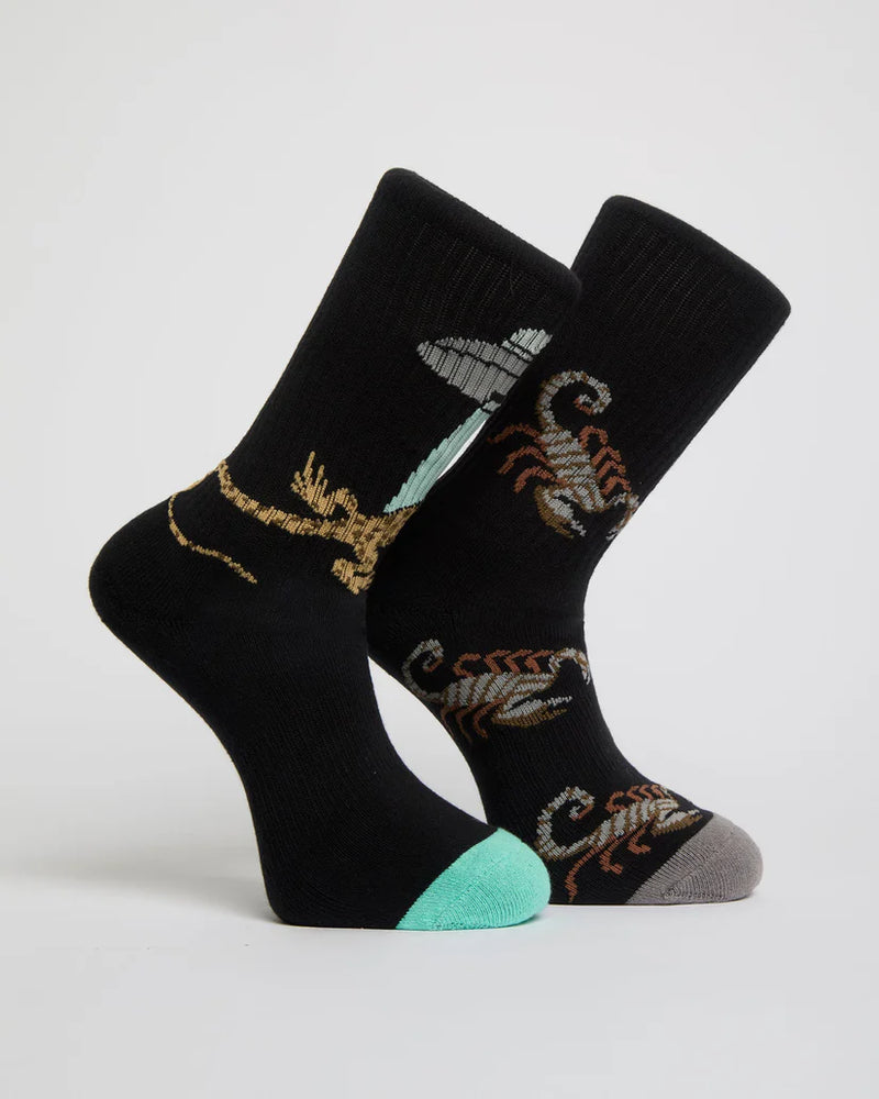 Load image into Gallery viewer, Volcom Men's Mickey Mason Socks (2 Pack) Multi D6312619_MLT
