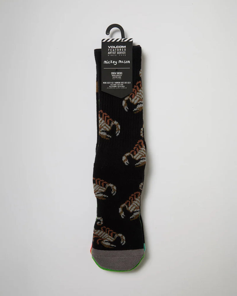 Load image into Gallery viewer, Volcom Men's Mickey Mason Socks (2 Pack) Multi D6312619_MLT
