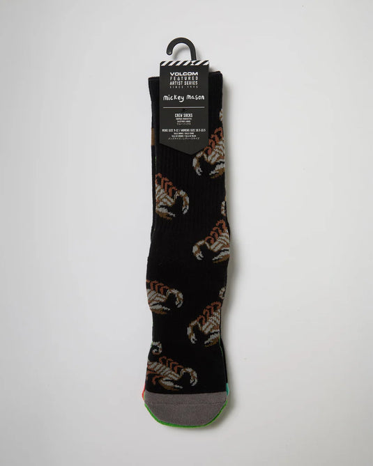 Volcom Men's Mickey Mason Socks (2 Pack) Multi D6312619_MLT