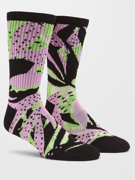 Volcom Men's Stoney Shred Socks Poison Green D6322401_PNG