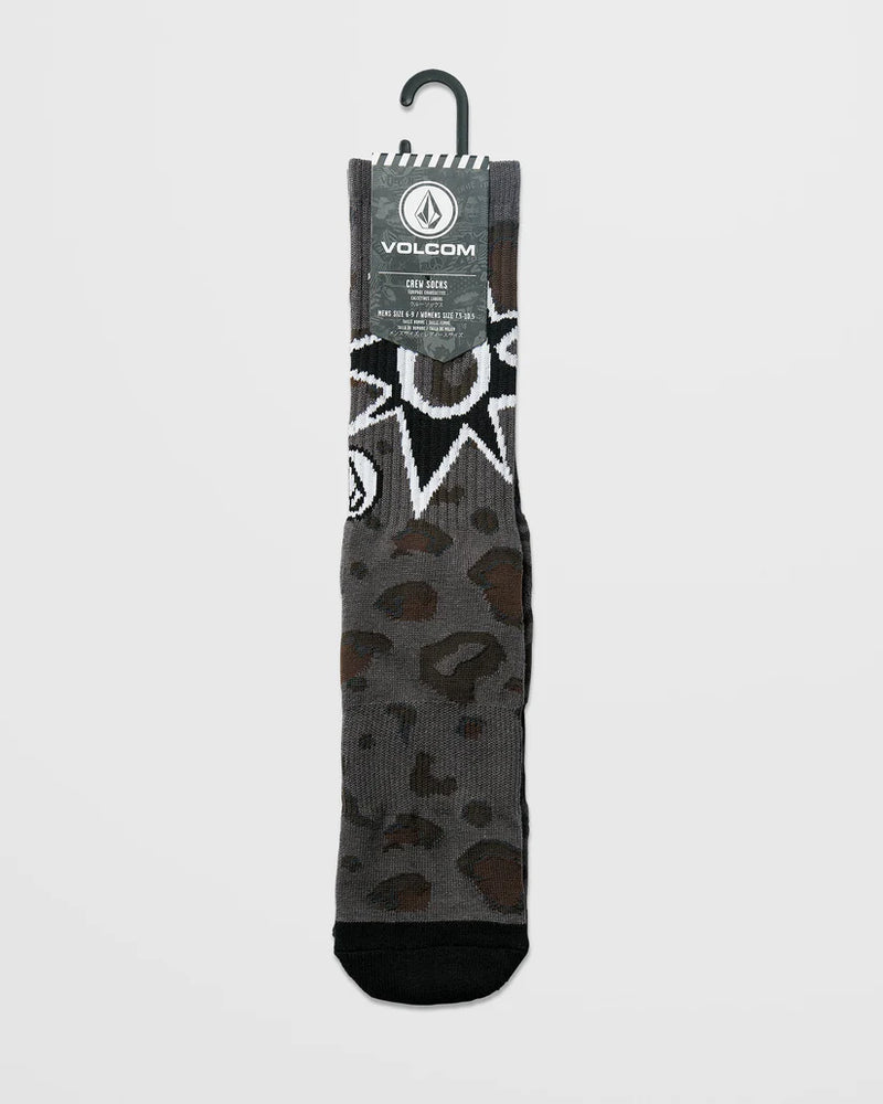 Load image into Gallery viewer, Volcom Men&#39;s Seth Conboy Socks Asphalt Black D6322500_ASB
