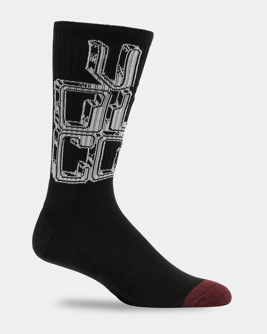 Volcom Men's Callum Rooney Socks Black D6332500_BLK