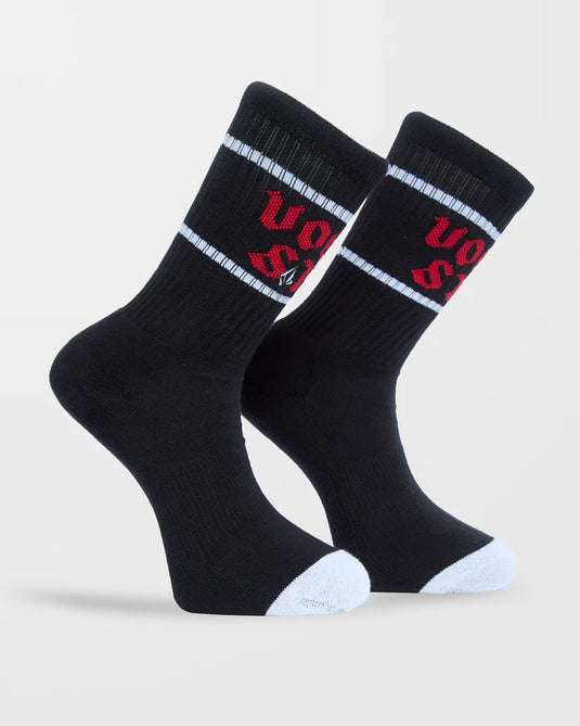Volcom Men's Heavy Tone Socks Black D6332504_BLK