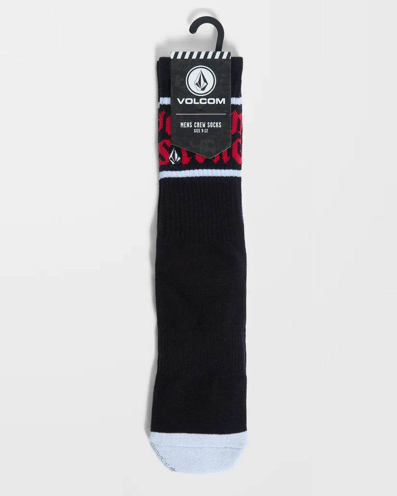 Load image into Gallery viewer, Volcom Men&#39;s Heavy Tone Socks Black D6332504_BLK
