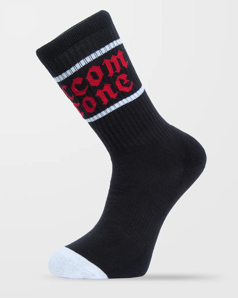 Load image into Gallery viewer, Volcom Men&#39;s Heavy Tone Socks Black D6332504_BLK
