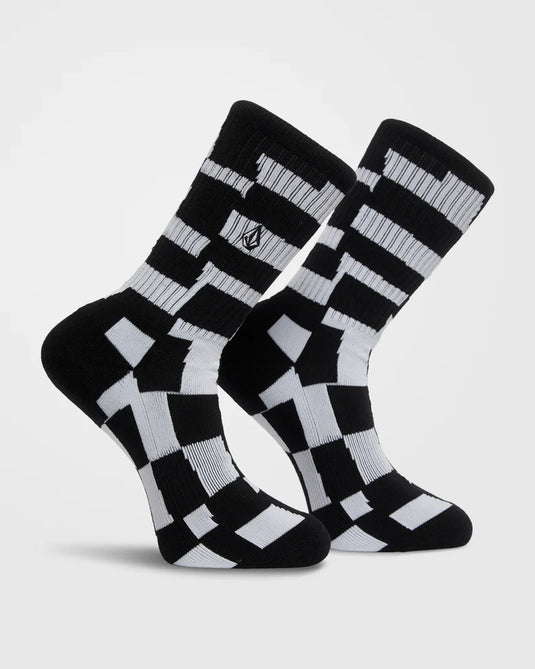 Volcom Men's Carrau Print Mixer Socks Multi D6332601-MLT