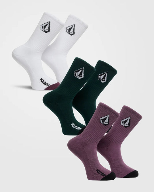Volcom Men's Full Stone Mix Socks Multi  D6332602-MLT