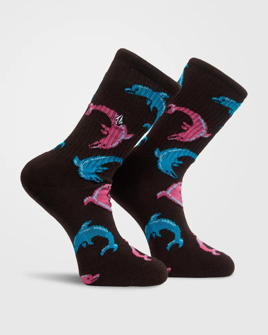 Volcom Men's Ozzy I Socks Raisin D6332603-RSN