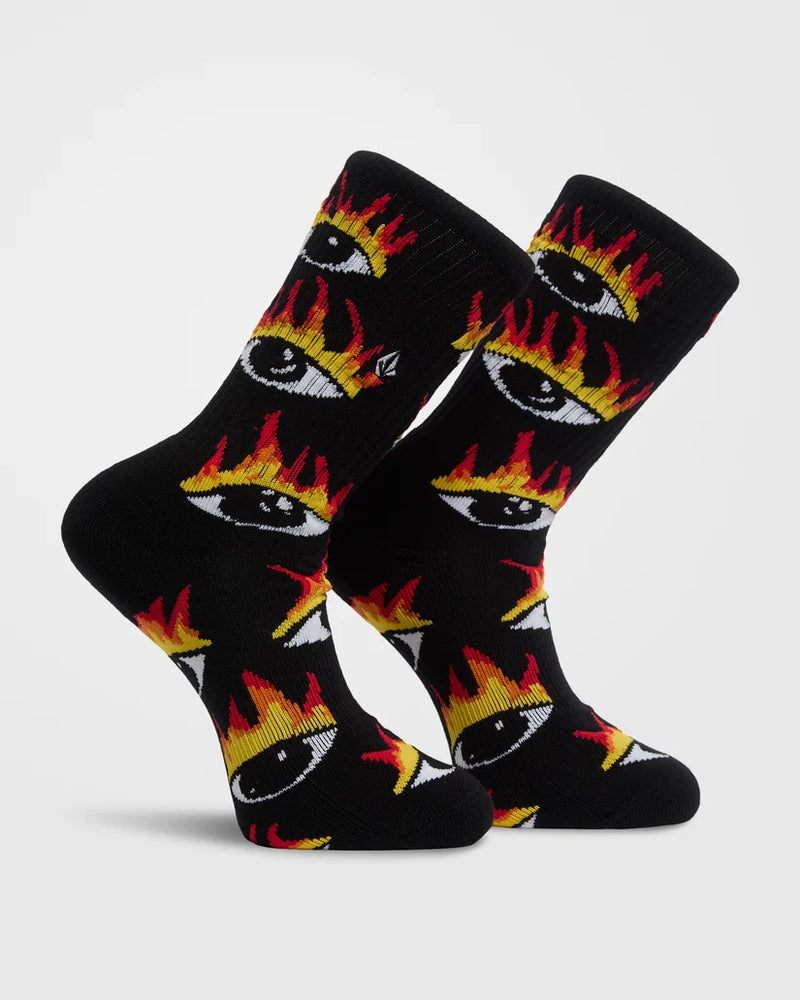 Load image into Gallery viewer, Volcom Men's Ozzy II Socks Black D6332604-BLK
