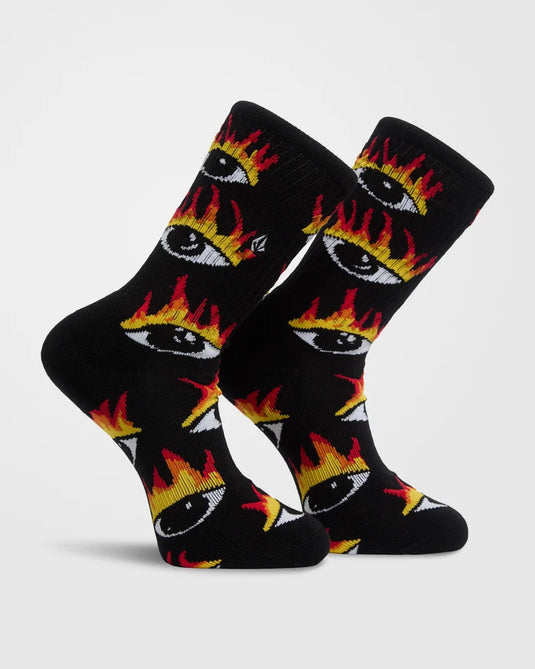 Volcom Men's Ozzy II Socks Black D6332604-BLK