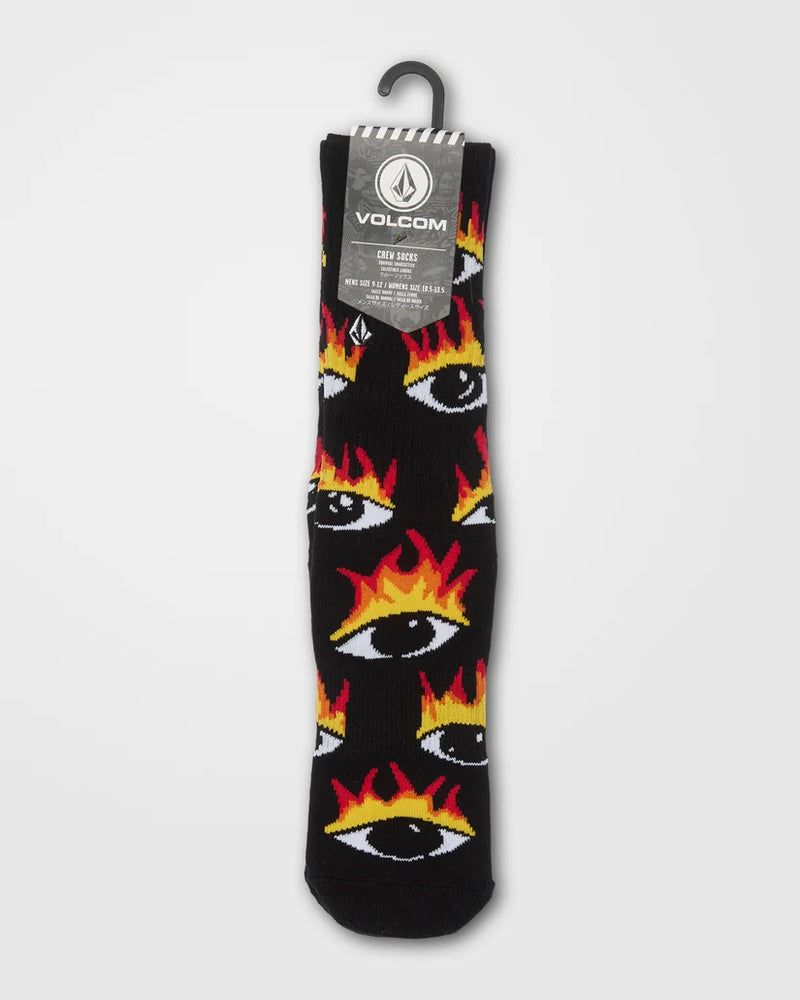 Load image into Gallery viewer, Volcom Men's Ozzy II Socks Black D6332604-BLK
