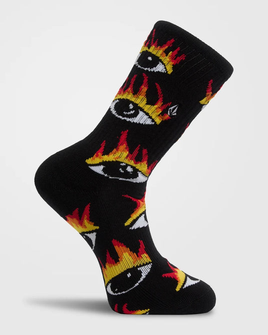 Volcom Men's Ozzy II Socks Black D6332604-BLK