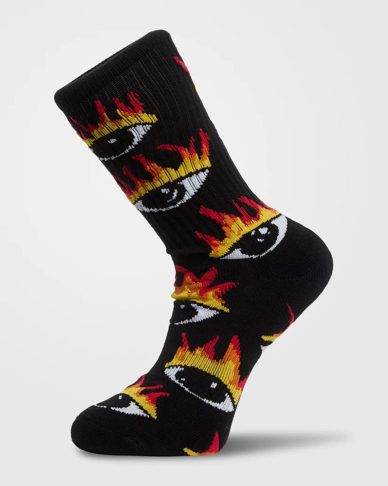 Load image into Gallery viewer, Volcom Men's Ozzy II Socks Black D6332604-BLK
