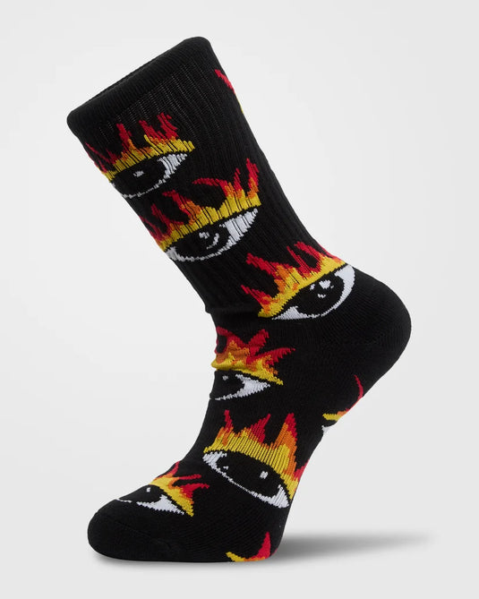 Volcom Men's Ozzy II Socks Black D6332604-BLK