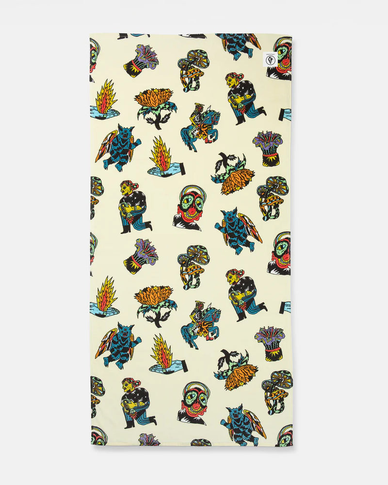 Load image into Gallery viewer, Volcom Unisex Beach Towel Light Beige D7212501_LBG1
