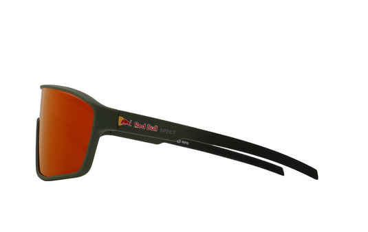 Red Bull Unisex Spect Daft Sunglasses Olive with Red Mirror DAFT-015