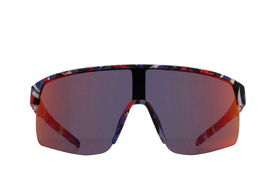 Red Bull Unisex Spect Dacota Sunglasses Pink-Blue with Red-Purple Mirror DACOTA-014
