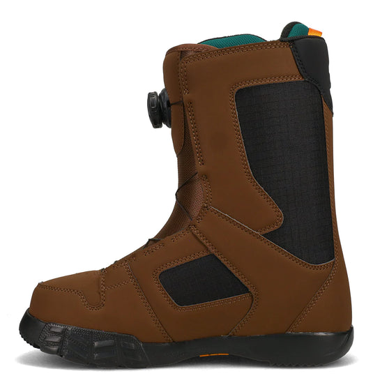 DC Men's Phase BOA® Snowboard Boots Brown/Black/Teal ADY0100078-200